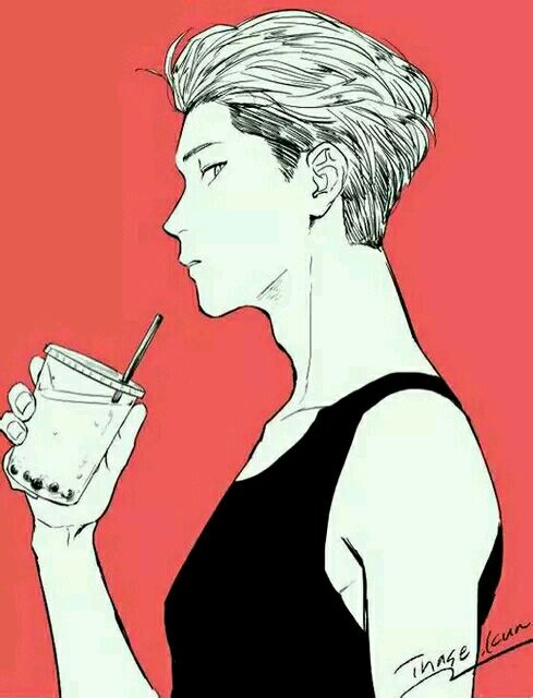 漫画男头侧面半身果汁 堆糖 美图壁纸兴趣社区