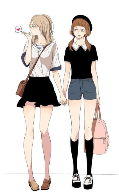 少女 服装素材 简单 闺蜜