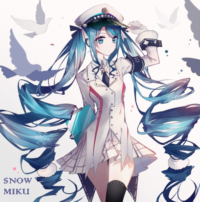 头像 q版 高清图 初音未来 美少女 双马尾 萝莉 异色瞳 二次元 萌萌哒