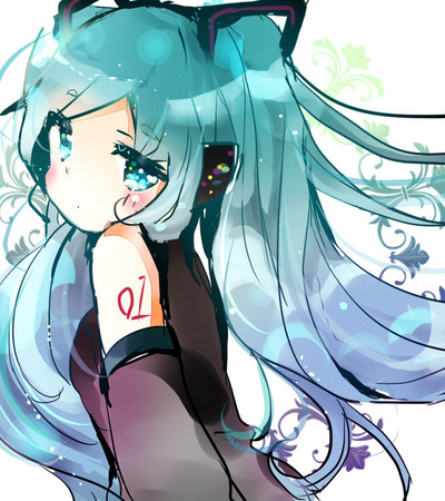 万圣初音 头像 q版 高清图 初音未来 美少女 双马尾 萝莉 异色瞳 二