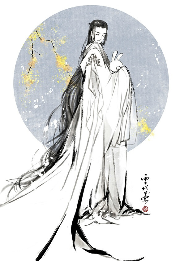 古风水墨画师雪代熏