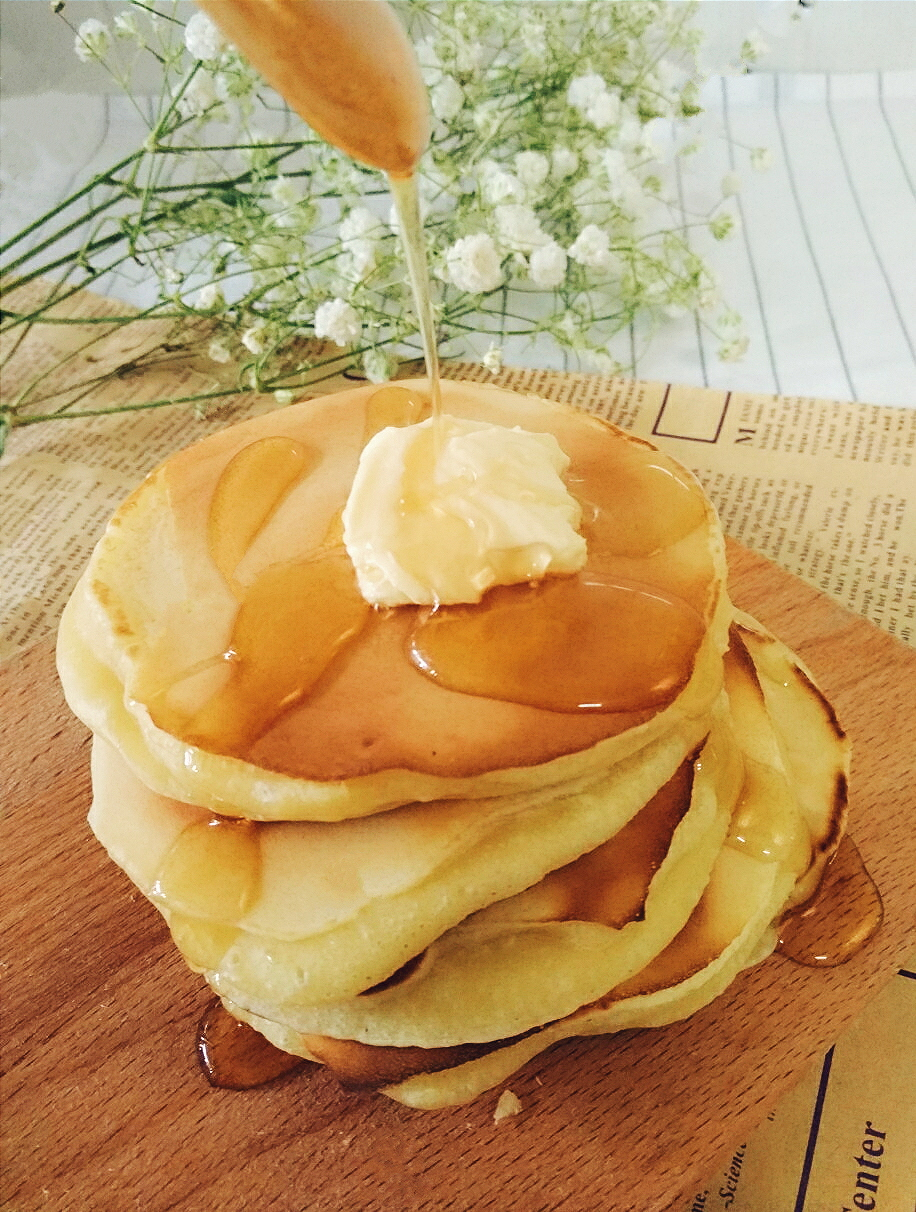 下午茶,黄油蜂蜜松饼