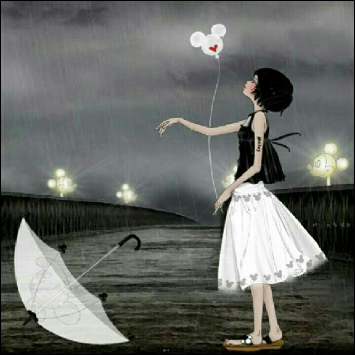 下雨天 意境 图片