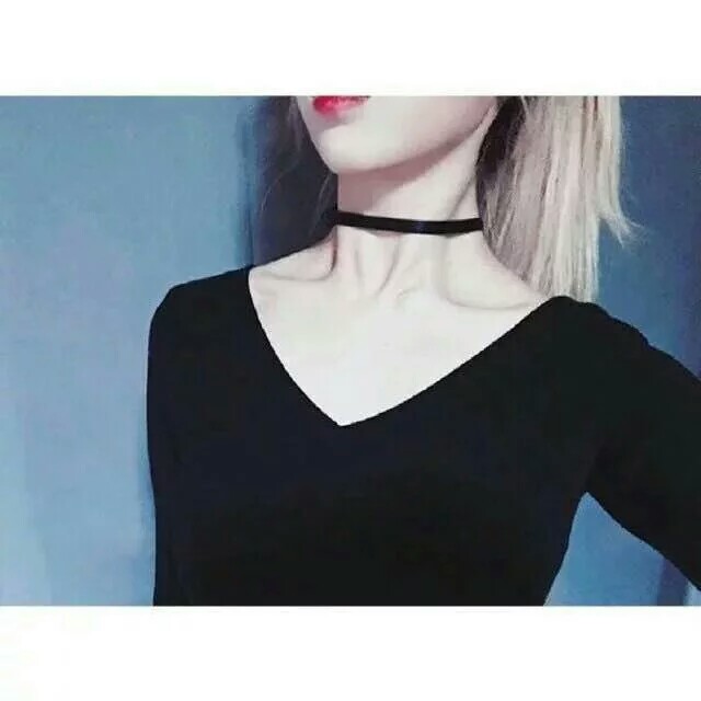 女生头像 白边 锁骨