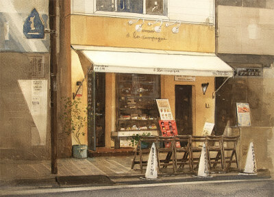 街头风光水彩画,老城味道,美的不要不要的 0 6 ty元宝  发布到  插画