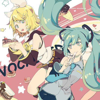 【id=57412944 画师:穸钰 标题:】初音未来,miku,镜音铃,镜音rin,v家