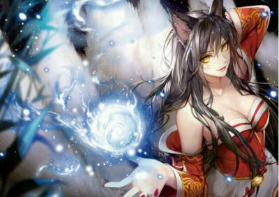 英雄联盟 lol 阿狸 萌图 可爱 九尾妖狐 游戏 ahri