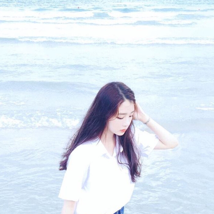 女生头像 韩国 海边