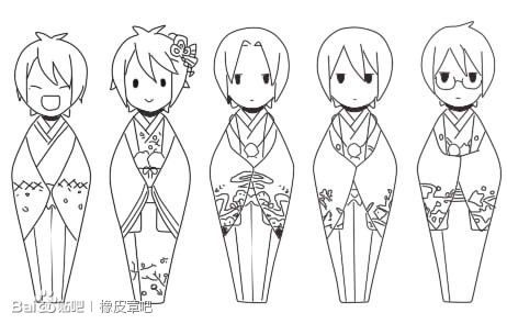 橡皮章素材,和风