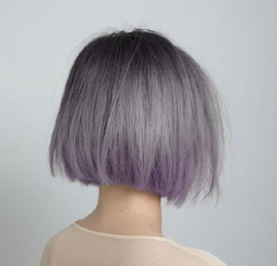 紫灰色,发色