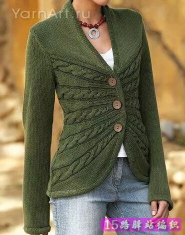 最新毛衣编织款式欣赏,很多没见过的样式|棒针作品秀 15路驿站