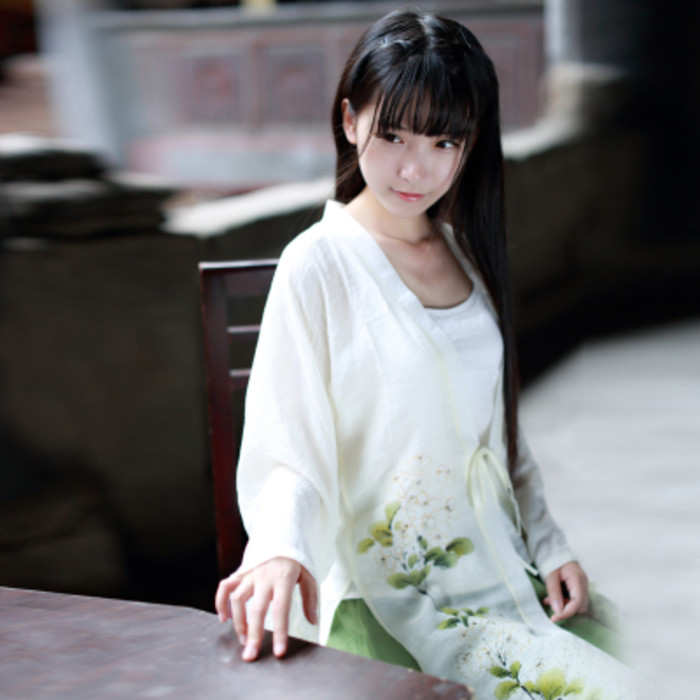 汉服 唐装 白