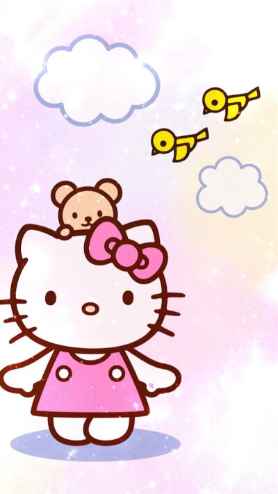 hello kitty "#卡通动漫&手机壁纸""