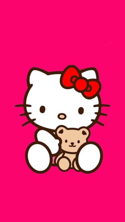 hello kitty "#卡通动漫&手机壁纸""