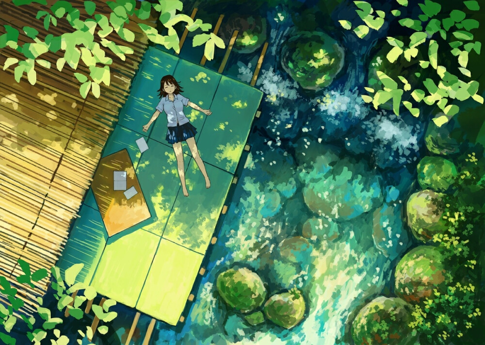 电脑桌面壁纸清凉夏天的绿意