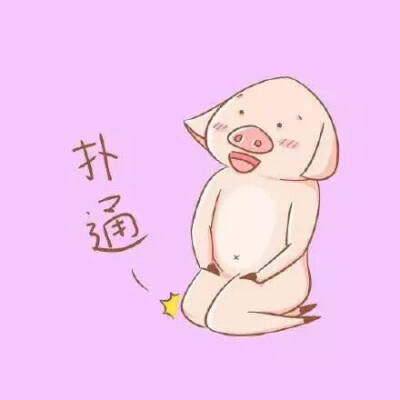 pig 跪下 扑通