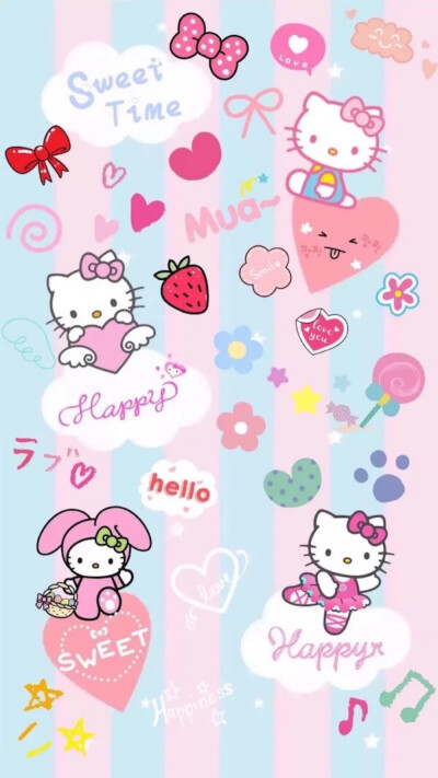 hello kitty "#卡通动漫&手机壁纸""