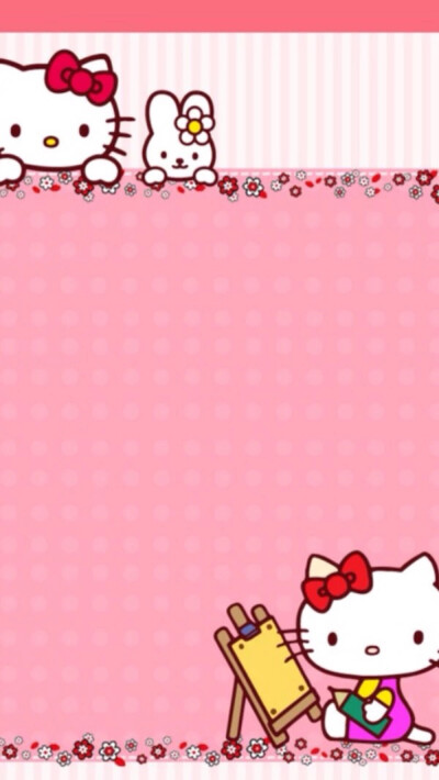 hello kitty "#卡通动漫&手机壁纸""