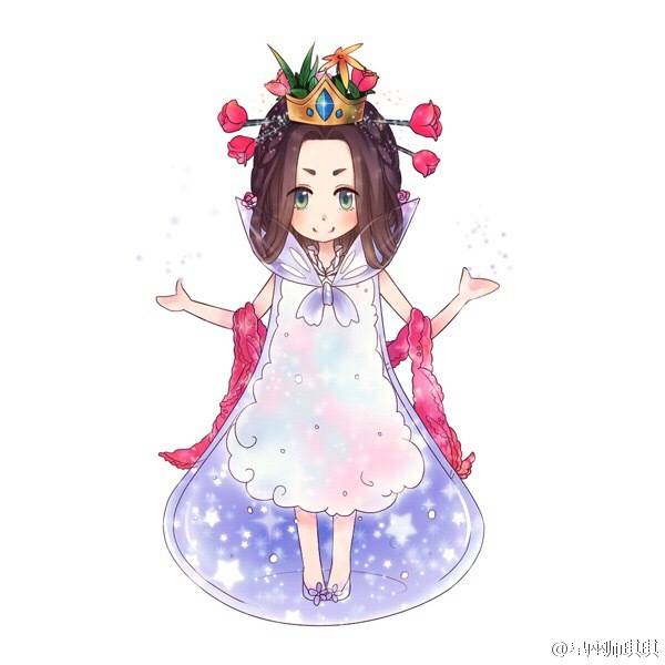 水瓶座 手绘 头像