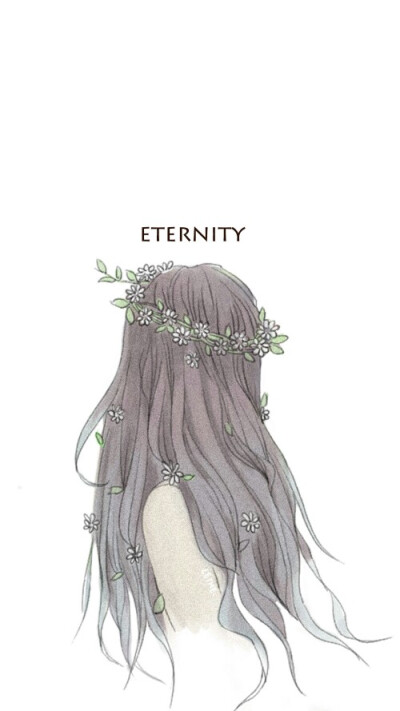 动漫 女生 背影 简约 壁纸 eternity