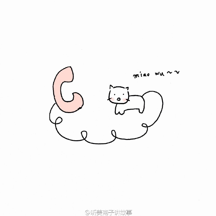 小插画上色前后的对比.喵呜～#美南子的简… - 堆糖