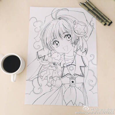 小樱 手绘 橡皮章 魔卡少女樱