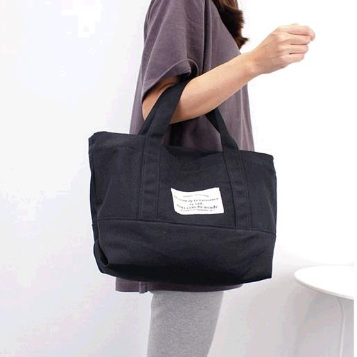 女式包 大包单肩帆布包斜挎包日韩版时尚大容量简约 手提包袋