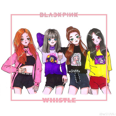 black pink由jennie,lisa,jisoo,rosé组成.