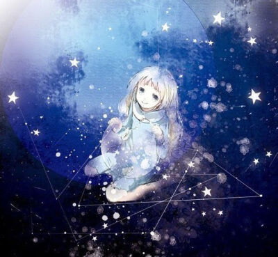 动漫雪星空