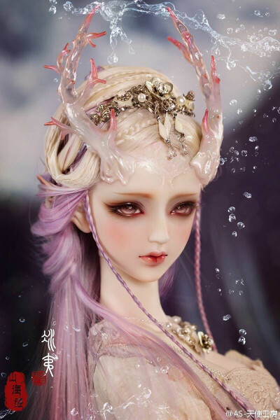 山海经_水神 冰夷〗日本 动漫 sd娃娃 bjd 玩具 人偶 美男 帅哥
