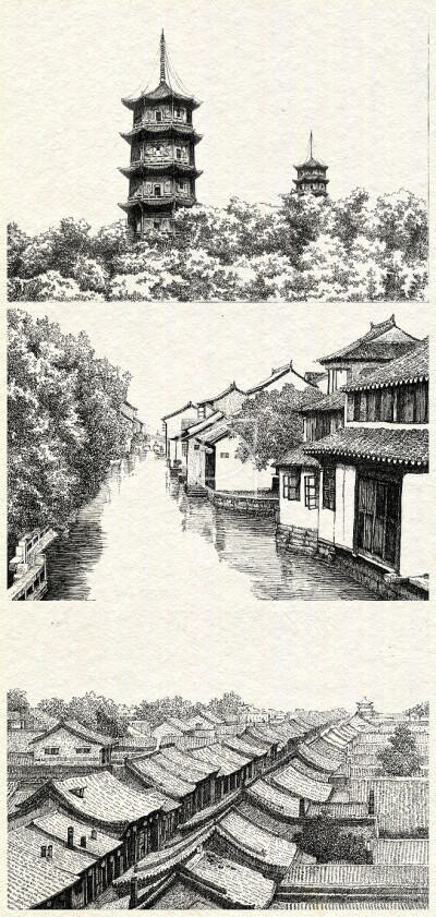 江南,风景速写