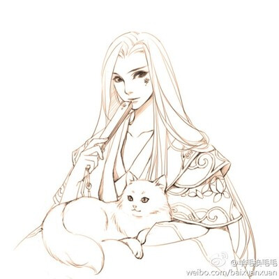 古风美男素描