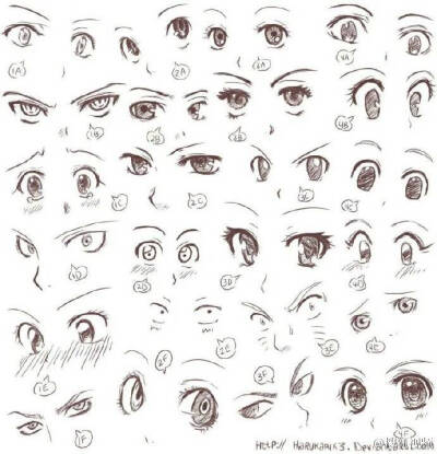 二次元眼睛画法