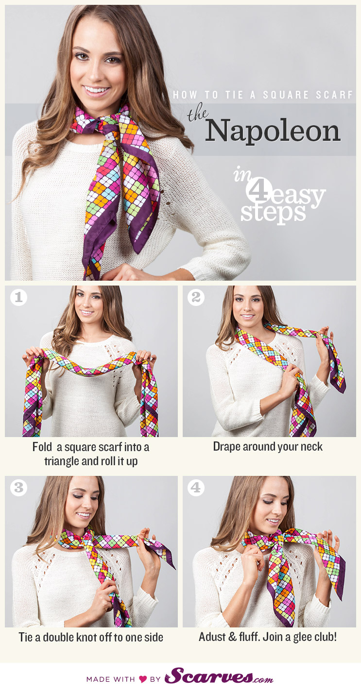 how to tie a square knot neckerchief