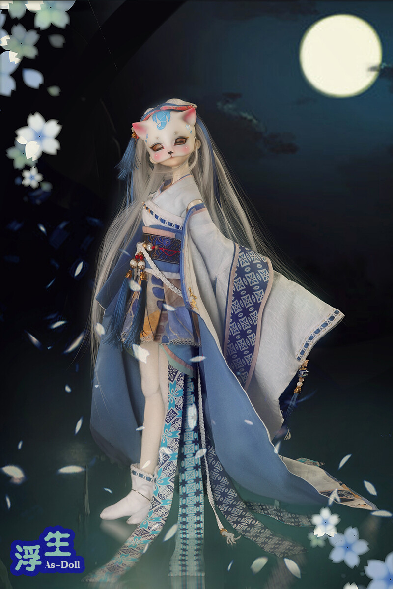 浮生-古装和服 sd娃娃 bjd 古装娃娃 古风 唯美 手机壁纸 头像