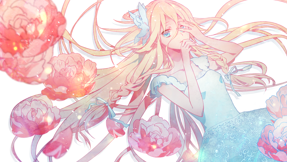 ia vocaloid v家 歌姬 华美 插画 花