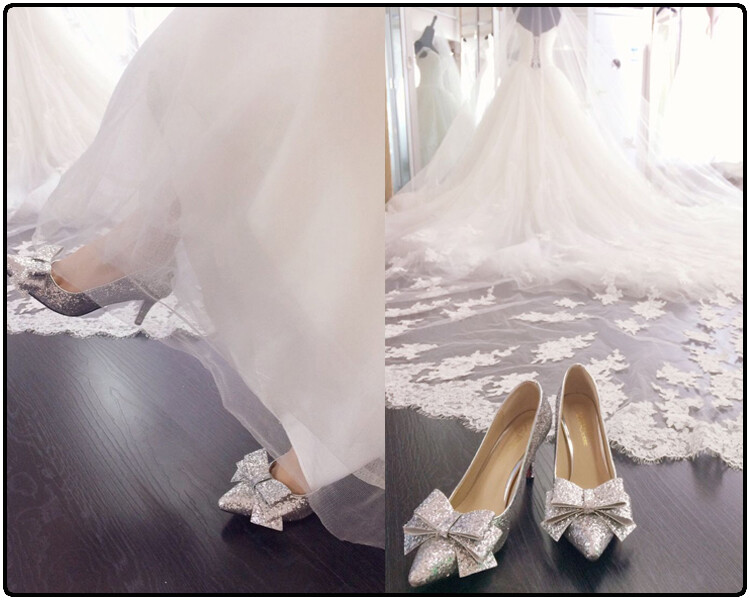 新娘鞋和婚纱_新娘婚纱图片