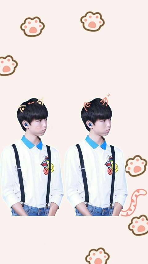 王俊凯##tfboys王俊凯#可爱饭制 手机壁纸