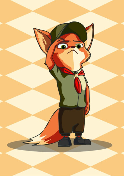 疯狂动物城,zootopia,手绘,小朱迪小尼克,cp,头像,国外画师,同人,美哭