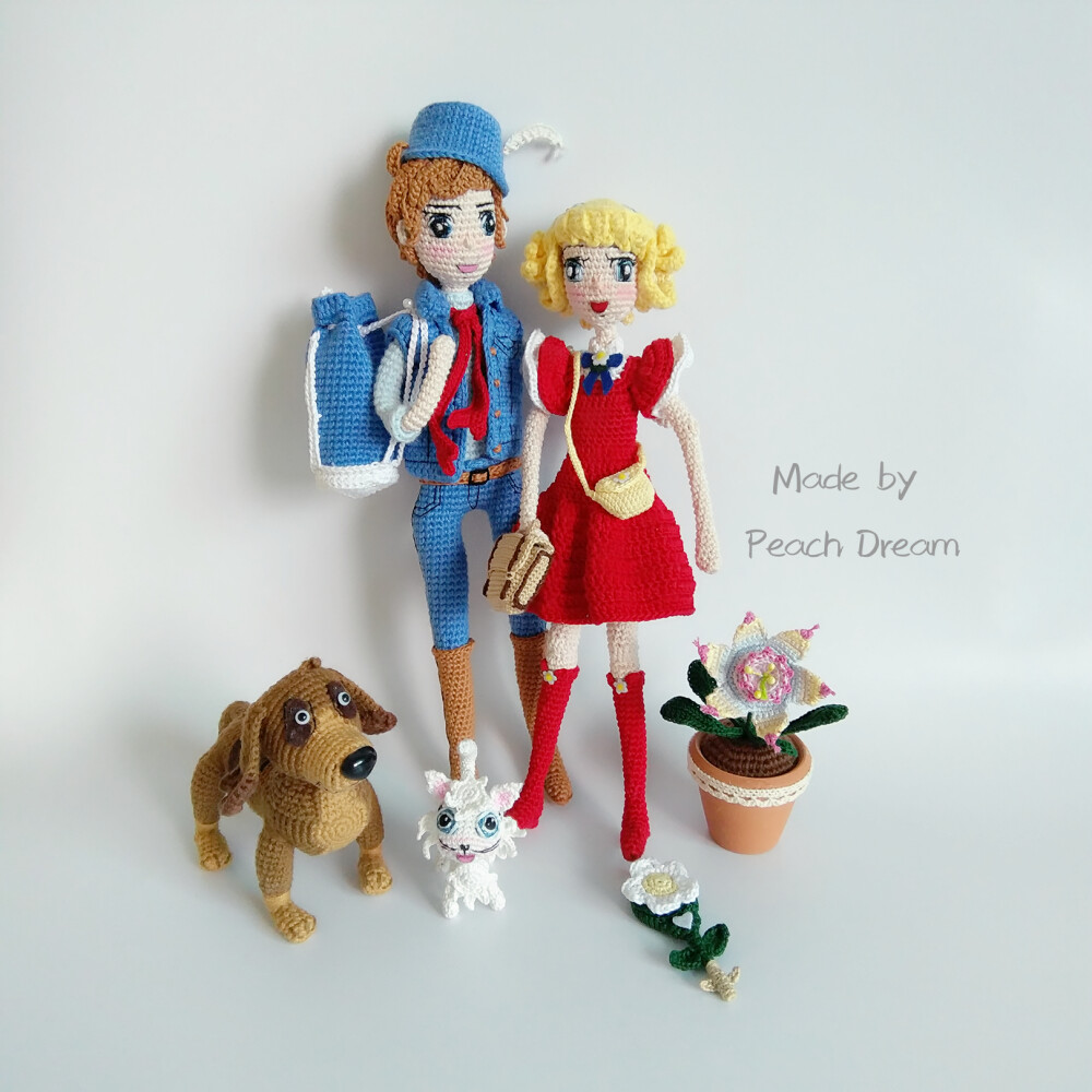 花仙子小蓓/peach dream 原创手工玩偶