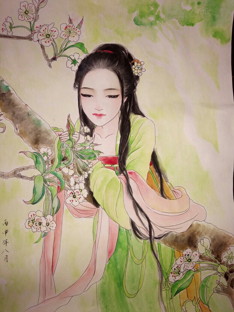 水彩人物古风人物