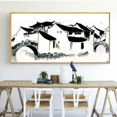 国画水墨江南
