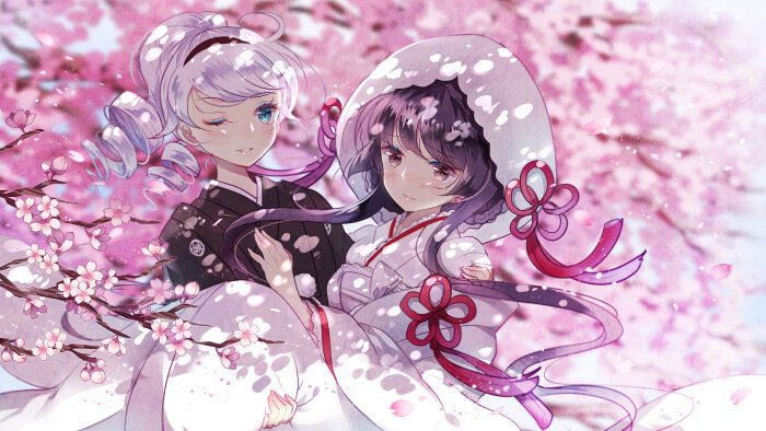 『沫沫』动漫原创 插画手绘 壁纸 二次元 少女 