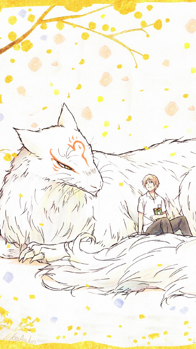 夏目友人帐 手机壁纸 二次元 唯美 背景(转发自新浪微博@可爱的外表下