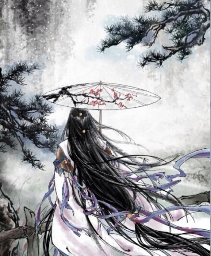 无爱无恨亦无嗔,临窗控笔作雨声