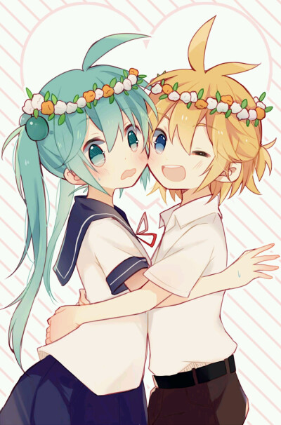 p站 初音 镜音 萌 水手服 壁纸 侵删