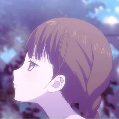 情头 动漫 二次元 女 对望