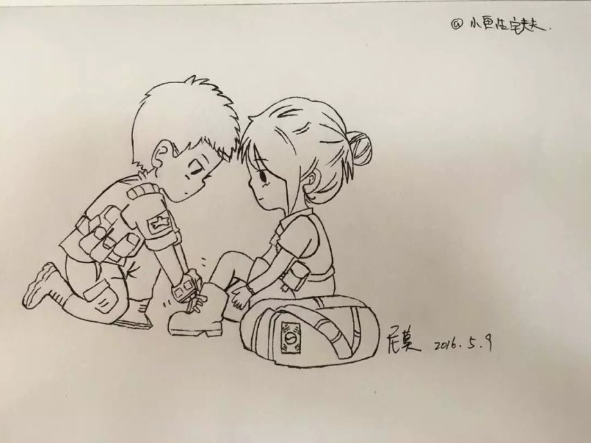 简笔画太阳的后裔