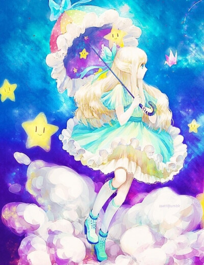 星空梦幻动漫少女