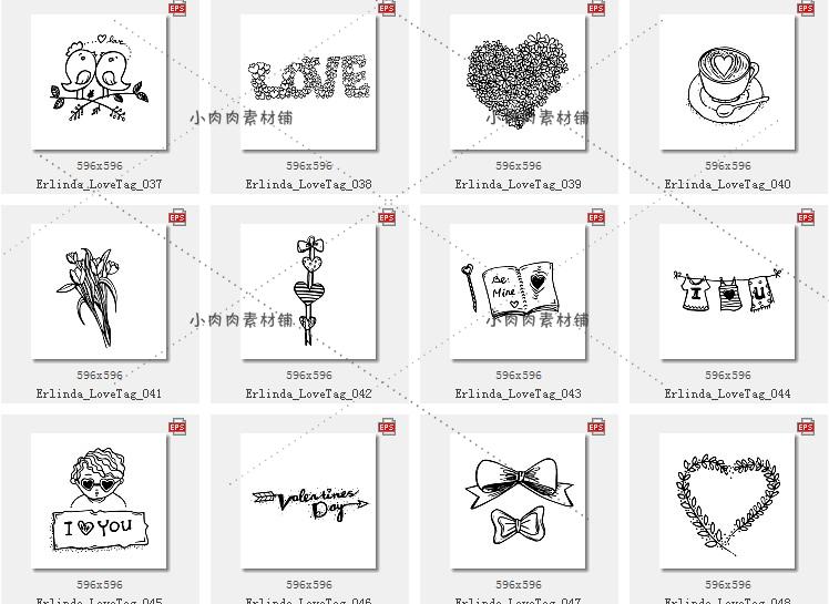 稿礼物裙子天鹅装饰图案EPS矢量设计素材AI107